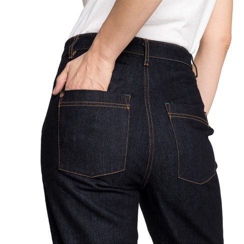 7/8-jeans van puur bio-katoen, donkerblauw