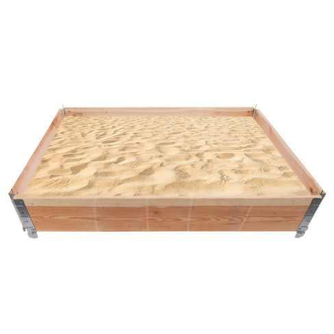 Houten frame voor moestuin- of zandbak, 60 x 80 cm