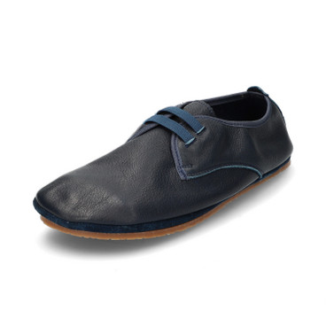 Barefoot schoen van bio-leer, blauw