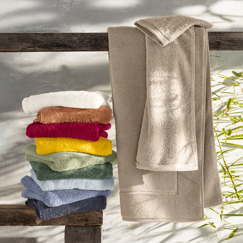 Handdoek van bio-katoen, Wit