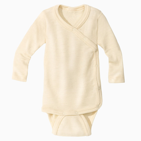 Basis babykleding-uitzet van bio-wol/zijde, naturel