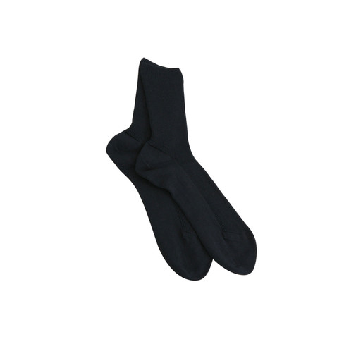 Pak van 3 paar katoenen sokken zonder elastiek, zwart