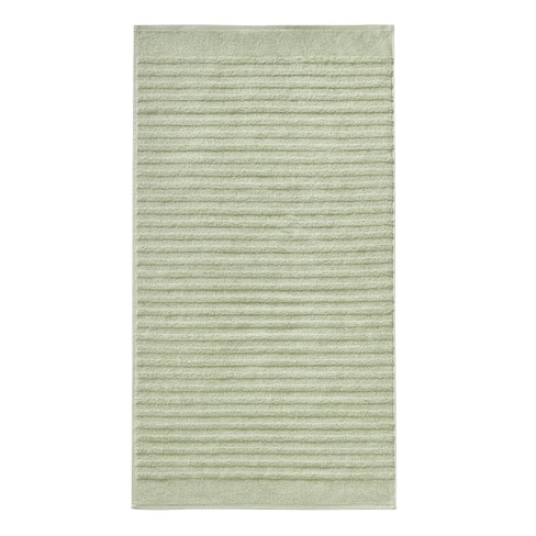 Badstof handdoek van bio-katoen en WECYCLED<span style=" vertical-align:super;">®</span> katoen, zeegroen