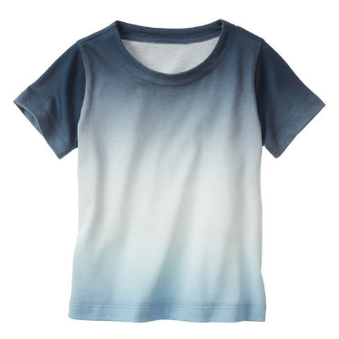 T-shirt van bio-katoen, rookblauw