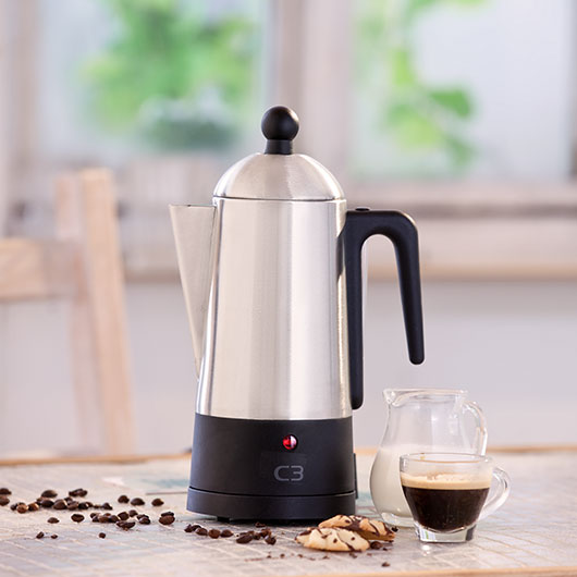 Koffiezetapparaat percolator voor een zuivere koffiesmaak