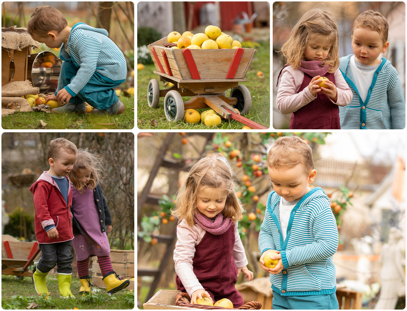 Hier zie je onze biologische herfstcollectie voor kinderen