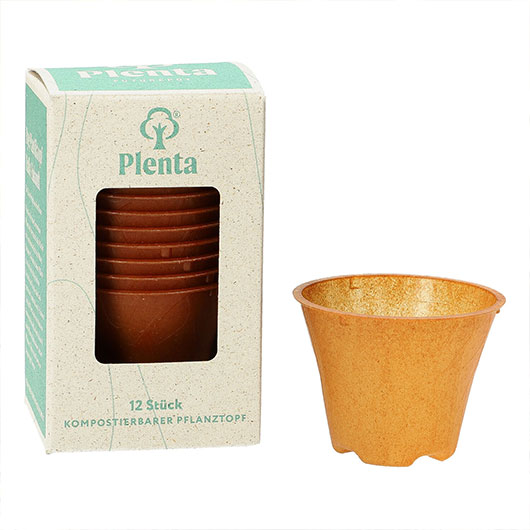 Plenta biologisch afbreekbare plantenpot van hennep.
