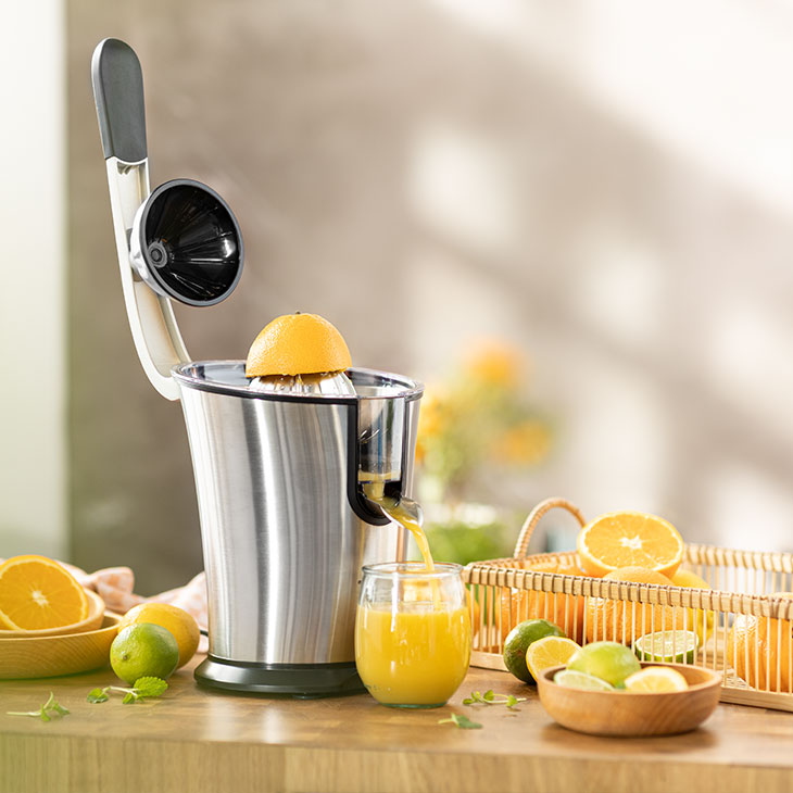 Citruspers voor fruitige, versgeperste sappen