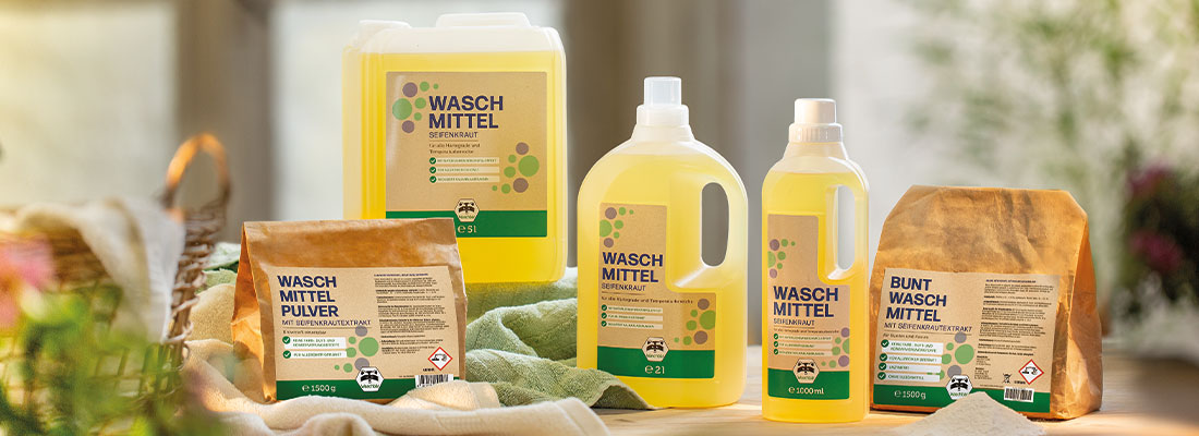 Materiaaleisen ecologische schoonmaak- en wasmiddelen