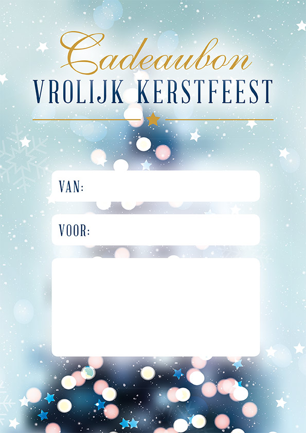 last-minute cadeaubon feestelijk