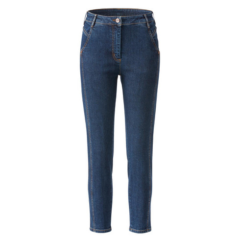 7/8 jeans van bio-katoen, donkerblauw