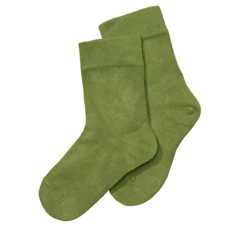 Basic-sokken van bio-katoen, kiwi