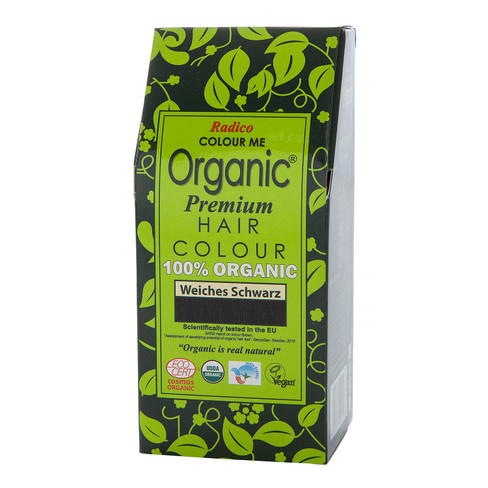 Image of Radico Organic plantaardige haarkleuring, soft zwart Maat: 100 g