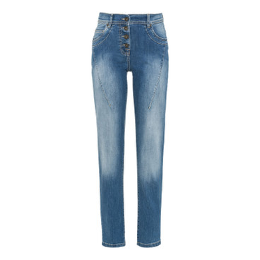 5-pocket-jeans "de modieuze" van bio-katoen, lichtblauw
