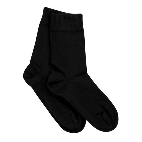 Katoenen sokken, 2 paar, zwart