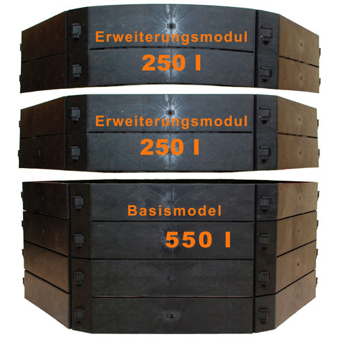 Basismodule 550l voor het modulaire systeem "wonderraat"