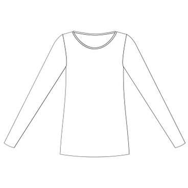 Intarsia Nicki shirt van bio-katoen, braam