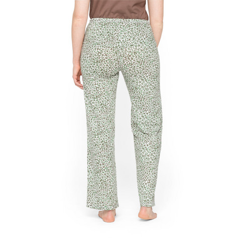 Pyjamabroek van bio-katoen met elastische tailleband, melisse-motief