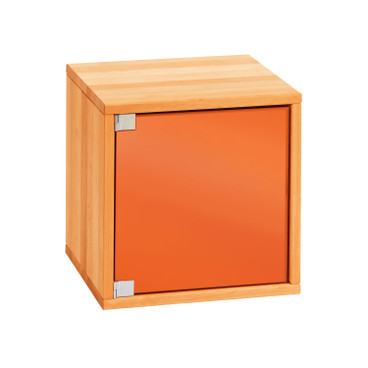 Cubimo-element met deur en wandbevestiging
