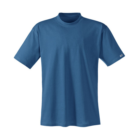 T-shirt van bio-katoen, blauw