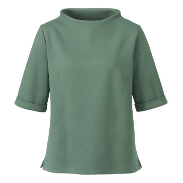 Jersey shirt met korte mouwen van bio-katoen, zeewier