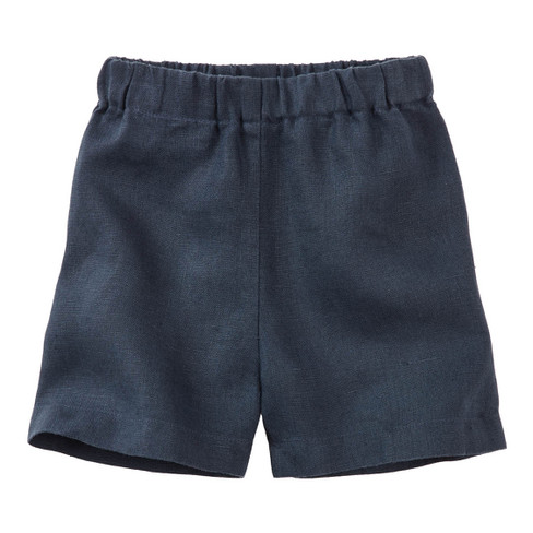 Shorts van linnen, indigo