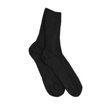 2-delige set katoenen sokken, zwart