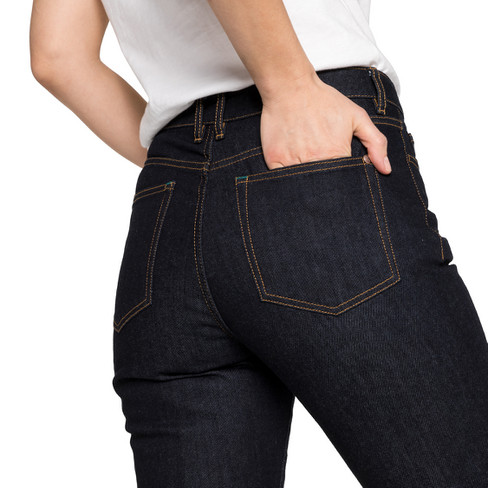 5-pocket-jeans, donkerblauw