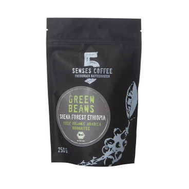 Biologische ongebrande, groene koffie Sheka Forest
