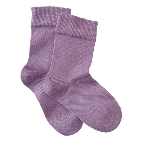Basic-sokken van bio-katoen, lila