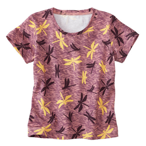 T-shirt met dierenprint van bio-katoen, druif-motief