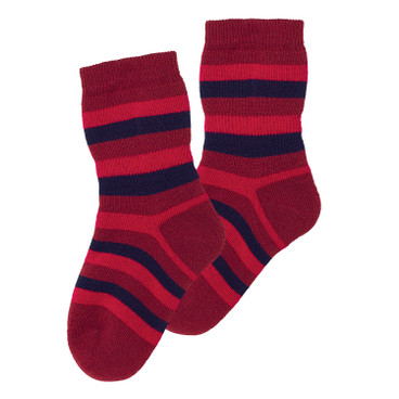 Badstof sokken van bio-katoen, rood