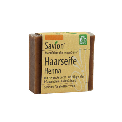 Image of Haarzeep HENNA met bio- groene thee Maat: 85 g