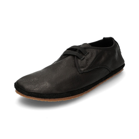 Barefoot schoen van bio-leer, zwart
