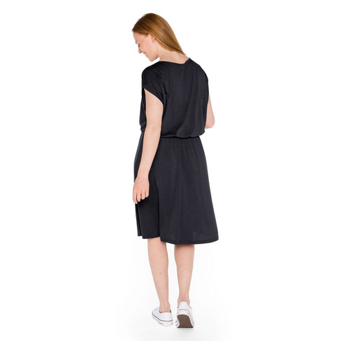 Jersey jurk van TENCEL™ met bio-katoen, leisteen