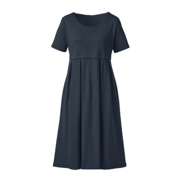 Jersey jurk van bio-katoen, blauw
