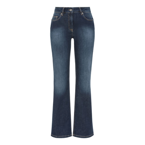 Image of Bootcut jeans van bio-katoen, donkerblauw Maat: 34/L30