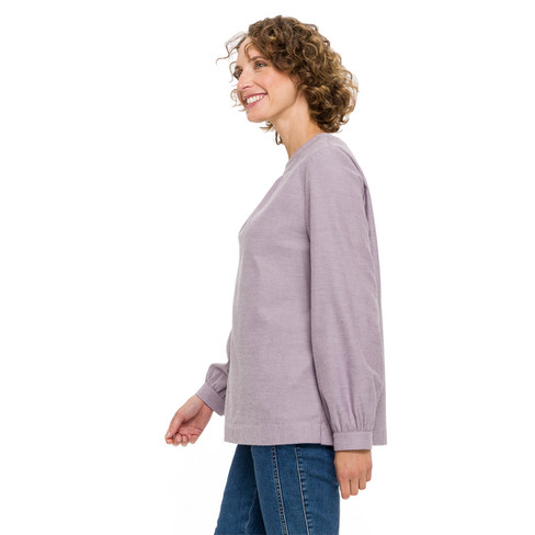 Flanellen blouse van zuiver bio-katoen, lila