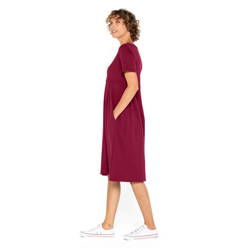 Jersey jurk van bio-katoen, braam
