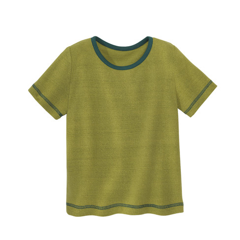 Image of Shirt met korte mouw van bourette zijde, bamboe Maat: 134/140