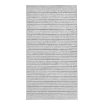 Badstof handdoek van bio-katoen en WECYCLED® katoen, zilver