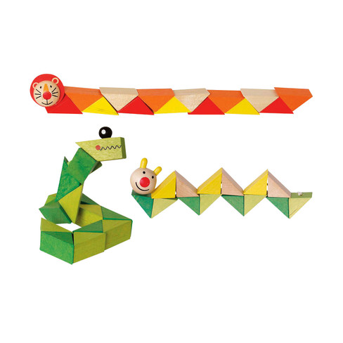 Image of Slangenketting-houten dieren Maat: