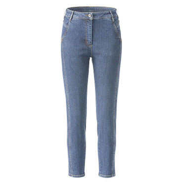 7/8 jeans vanr bio-katoen, lichtblauw
