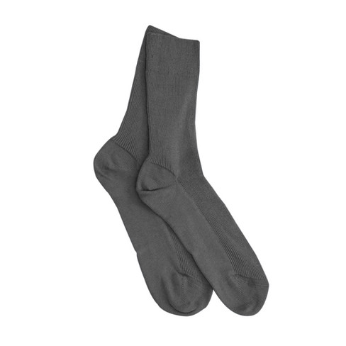 Image of 2-delige set katoenen sokken, antraciet Maat: 42/43