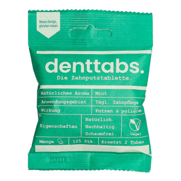 Denttabs tandenpoetstabletten met fluoride