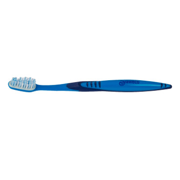 Tandenborstel met verwisselbare kop, soft, blauw