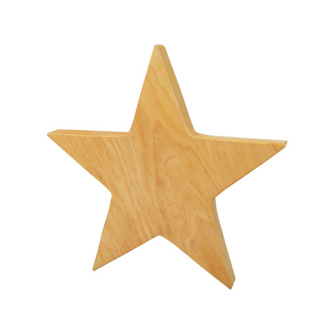 Decoratieve ster van elzenhout