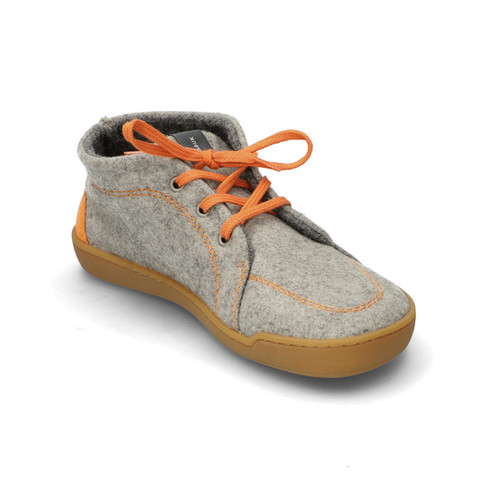 Barefoot schoen van scheerwol, grijs