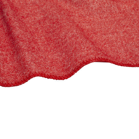 Scheerwollen deken, rood