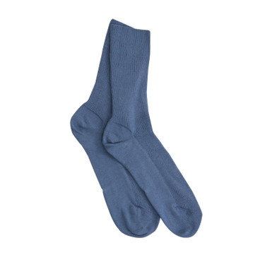 Dubbelpak sokken van bio-katoen, jeansblauw